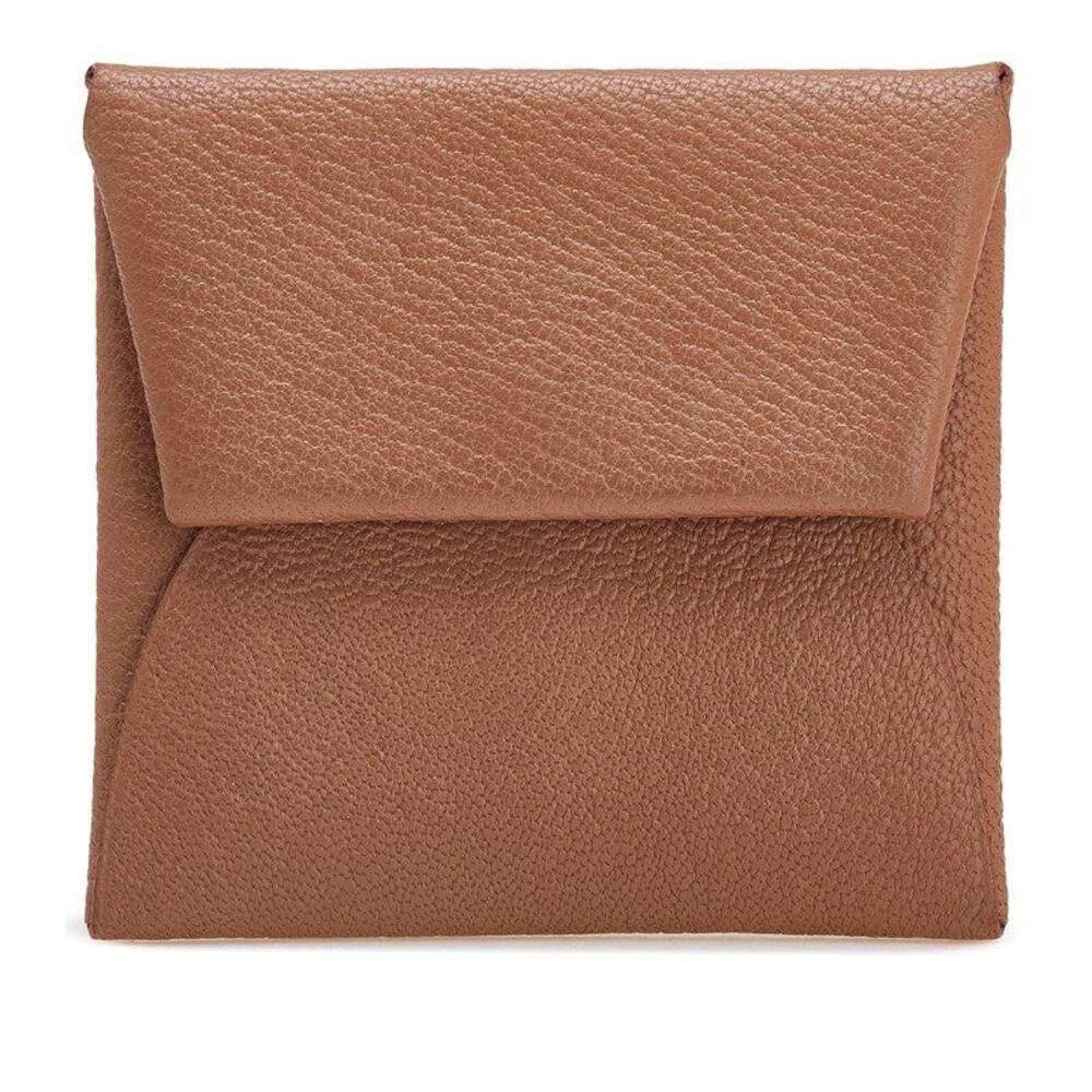 Hermes Bastia Coin Case Chevre Quebracho Brown